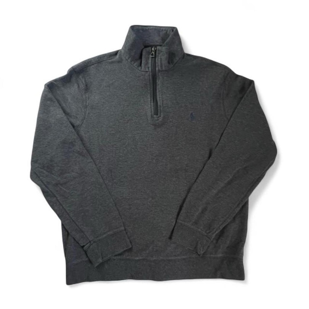 Polo Ralph Lauren Men’s Quarter Zip Pullover Heather Grey